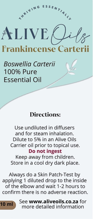 Purchase from Alive Oils Frankincense Carterii Resin - An edible resin for bronchial and urinary infections, menstrual pain, gum, mouth and throat infections, burned as incense to purify the air.