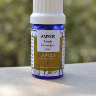 Alive Oils Amyris Pure Essential Oil - A calming oil for stress, cognitive functioning, insomnia, moisturiser of dry skin, hypotensive, lymph circulation, expectorant, and detoxer.