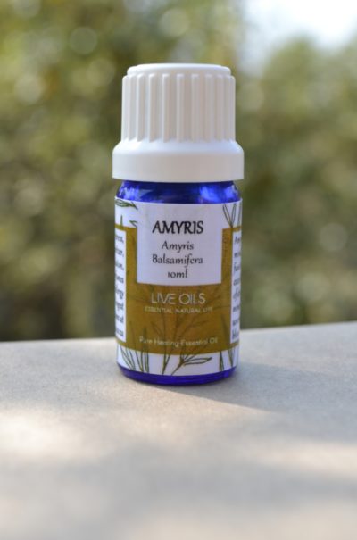 Alive Oils Amyris Pure Essential Oil - A calming oil for stress, cognitive functioning, insomnia, moisturiser of dry skin, hypotensive, lymph circulation, expectorant, and detoxer.