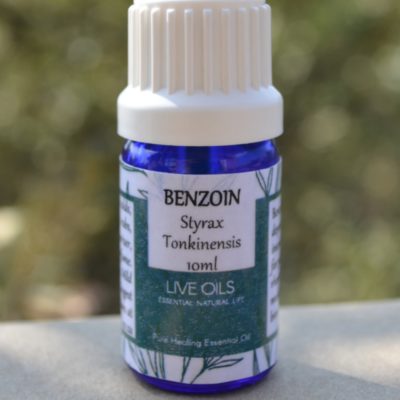 Alive Oils Benzoin Pure Essential Oil - An excellent antioxidant, disinfectant, pain-calming oil for sore muscles, phlegm, chronic bronchitis, coughs, depression, and a deodoriser.