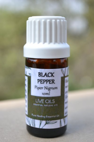 Alive Oils Black Pepper Pure Essential Oil - Strong pain-calming anti-spasmodic, anti-viral, anti-bacterial oil for fibromyalgia, muscle aches, circulation, phlegm, and a spleen tonic.