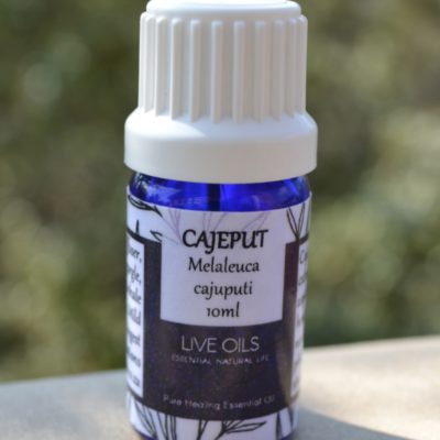 Alive Oils Cajeput Pure Essential Oil - A brain energising, pain-calming oil for headaches, muscle pain, strong anti-viral for colds, flu, sinus pain, viral infections, and phlegm.