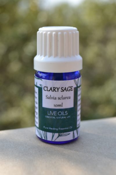 Alive Oils Clary Sage Pure Essential Oil – Excellent for anxiety, depression, insomnia, cortisol hormone, menstrual cramps, uterus, oestrogen, menopause, thyroid, skin, acne, eczema.