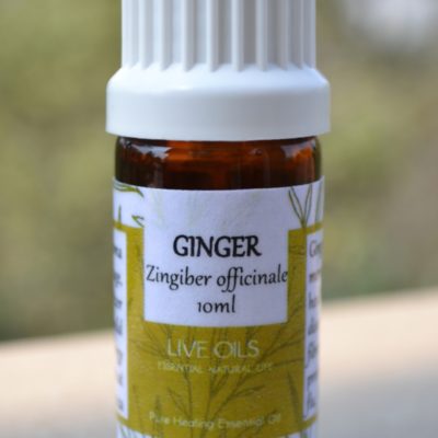 Alive Oils Ginger Pure Essential Oil - Zingiber officinale - A mind energiser, analgesic, fibromyalgia, spasms, indigestion, menstrual disorders, liver and heart health, colds, bronchitis, circulation.