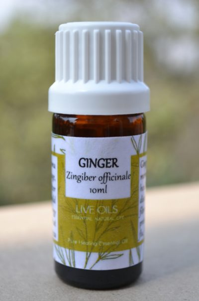 Alive Oils Ginger Pure Essential Oil - Zingiber officinale - A mind energiser, analgesic, fibromyalgia, spasms, indigestion, menstrual disorders, liver and heart health, colds, bronchitis, circulation.