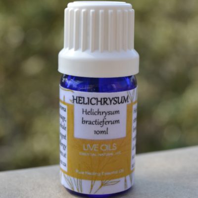 Alive Oils Helichrysum bracteiferum Pure Essential Oil -Strong antioxidant skin tonic, acne, dermatitis, eczema, astringent, varicose veins, hives, rheumatism, expectorant, phlegm, chronic coughs.