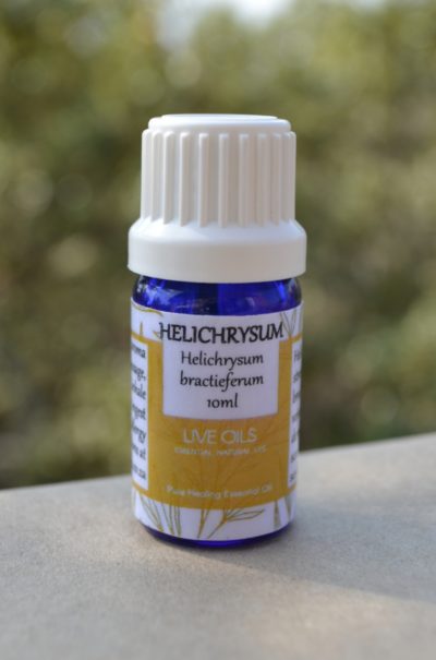 Alive Oils Helichrysum bracteiferum Pure Essential Oil -Strong antioxidant skin tonic, acne, dermatitis, eczema, astringent, varicose veins, hives, rheumatism, expectorant, phlegm, chronic coughs.