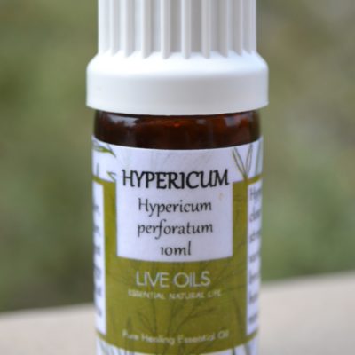Alive Oils Hypericum perforatum Pure Essential Oil - This nervine calms stress, depression, neuralgia pain, varicose veins, hemorrhoids, stress headaches, rheumatism, muscle aches and dandruff.