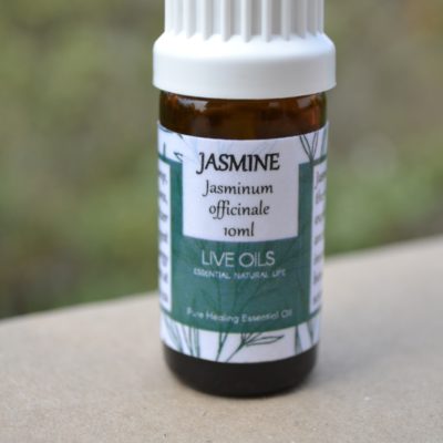 Alive Oils Jasmine Pure Essential Oil - Jasminum officinale – A tonic for female uterine health. PMS, menopause, skin beauty, depression, stress, coughs, laryngitis, intestinal gas, and disinfectant.