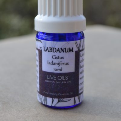 Alive Oils Labdanum Pure Essential Oil - Cistus ladaniferus -Calms stress, memory, expectorant for phlegm, coughs, pain-calming for joint pain, disinfectant for skin infection, antioxidant skin beauty.