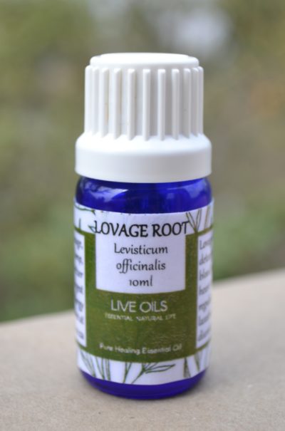Alive Oils Lovage Root Pure Essential Oil - Levisticum officinalis - A detoxing depurative, diuretic, nervine, stress, blood pressure, heart tonic, menstrual regulator, expectorant, anti-bacterial disinfectant.