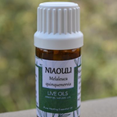 Alive Oils Niaouli Pure Essential Oil - Melaleuca quinquenervia - Niaouli unclogs toughened phlegm from bronchitis, pain-calming for headaches, arthritis, muscle and joint pain, disinfectant skin infections.