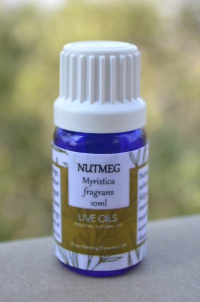 Alive Oils Nutmeg Pure Essential Oil - Myristica fragrans - A pain-calming, anti-bacterial oil that is excellent for stress, focus, circulation, gout, arthritis, rheumatism, sore joints, muscular pain.