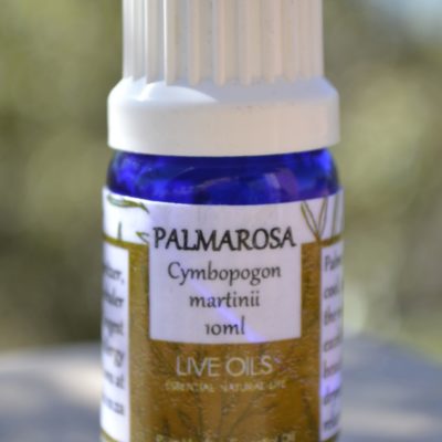 Alive Oils Palmarosa Pure Essential Oil- A calming oil for nerves, antioxidant moisturiser for itchy skin, dry skin, shingles, circulation, muscle spasms, mosquito insect repellent.