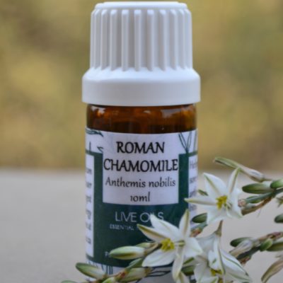 Alive Oils Roman Chamomile Pure Essential Oil – Calms nerves, menopause, hot flushes, muscles, pain-calming, arthritis, gout, menstrual cramps, headache, boils, cystitis, itchy skin, eczema..