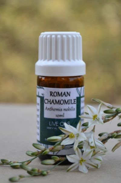 Alive Oils Roman Chamomile Pure Essential Oil – Calms nerves, menopause, hot flushes, muscles, pain-calming, arthritis, gout, menstrual cramps, headache, boils, cystitis, itchy skin, eczema..