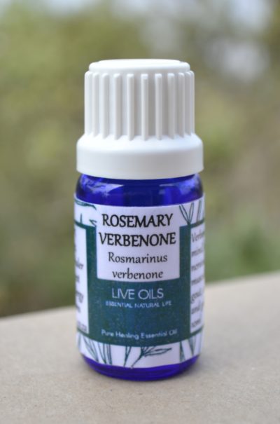 Alive Oils Rosemary Verbenone Pure Essential Oil - Rosmarinus verbenone - A nervine that calms the mind, brain fatigue, antioxidant moisturisation for skin and hair, gallbladder, muscular aches, gout, circulation.