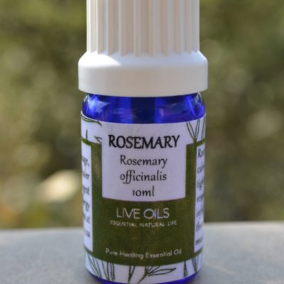 Alive Oils Rosemary officinalis Pure Essential Oil - This oil improves skin and hair beauty with excellent moisturisation, it calms the mind, calms colds, sore throats, flu, muscular pain.