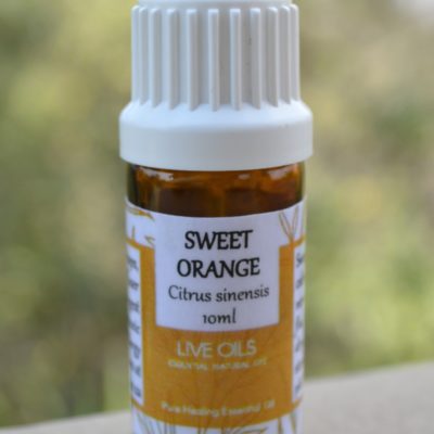 Alive Oils Sweet Orange Pure Essential Oil - Citrus sinensis - This anti-bacterial air freshener is a mind calming nervine, colds, flu, scalp, skin infections, dry, or ageing, wrinkled skin, and stomachic.