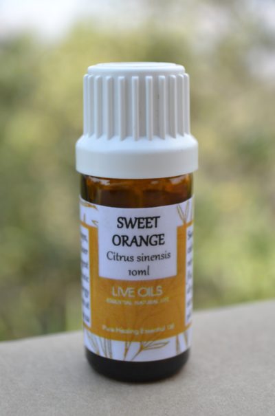 Alive Oils Sweet Orange Pure Essential Oil - Citrus sinensis - This anti-bacterial air freshener is a mind calming nervine, colds, flu, scalp, skin infections, dry, or ageing, wrinkled skin, and stomachic.